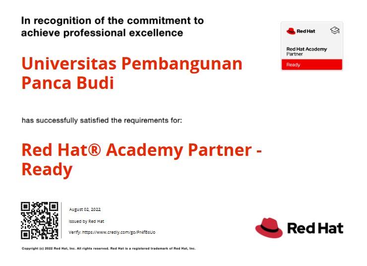 UNPAB menjadi Red Hat® Academy Partner