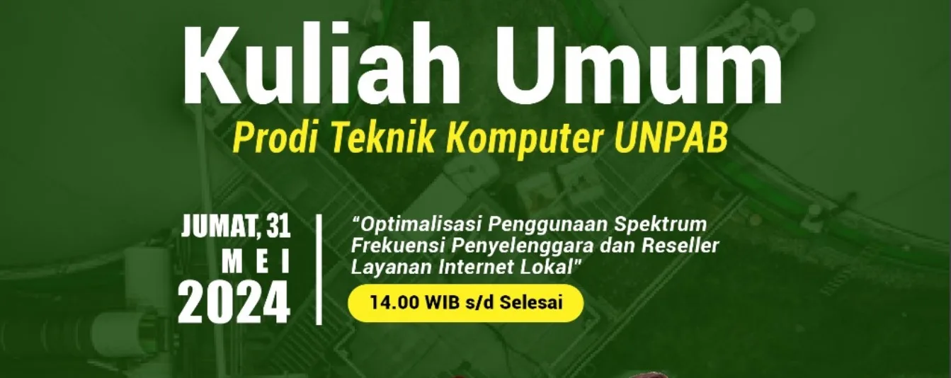 Kuliah Umum: Optimasi Penggunaan Spektrum Frekuensi Penyelenggara dan Reseller Layanan Internet Lokal